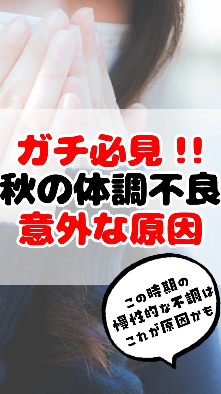 🍁季節の変わり目は、体調もゆらぎやすい時期。